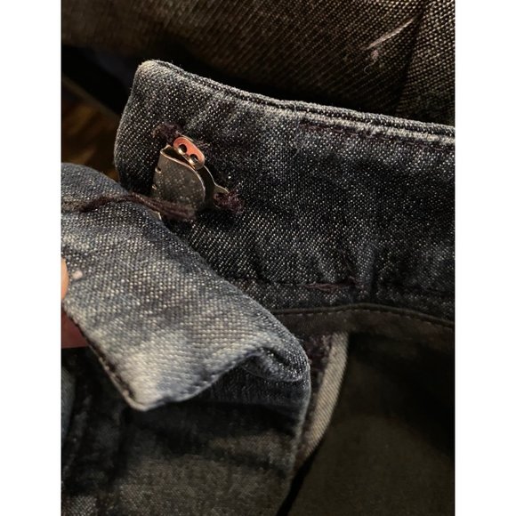 Halogen Women's Denim Skirt Dark Wash Size 6 Pencil Back Slit - Picture 6 of 6